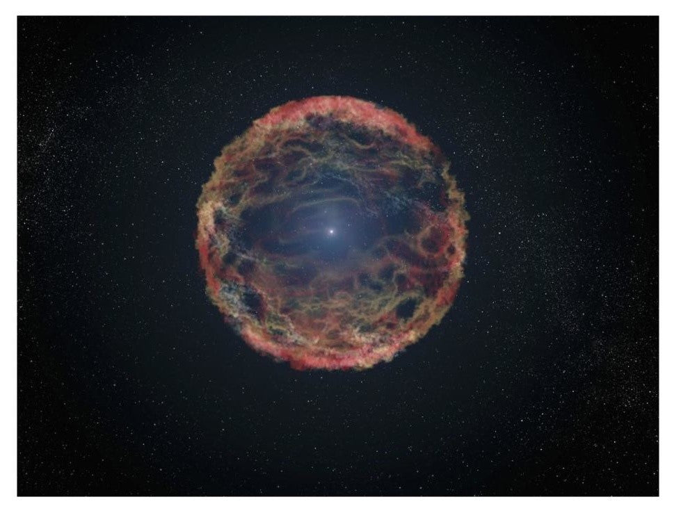 "Artist's Impression of Supernova 1993J" Digital Paper Print by NASA, 26"x20"