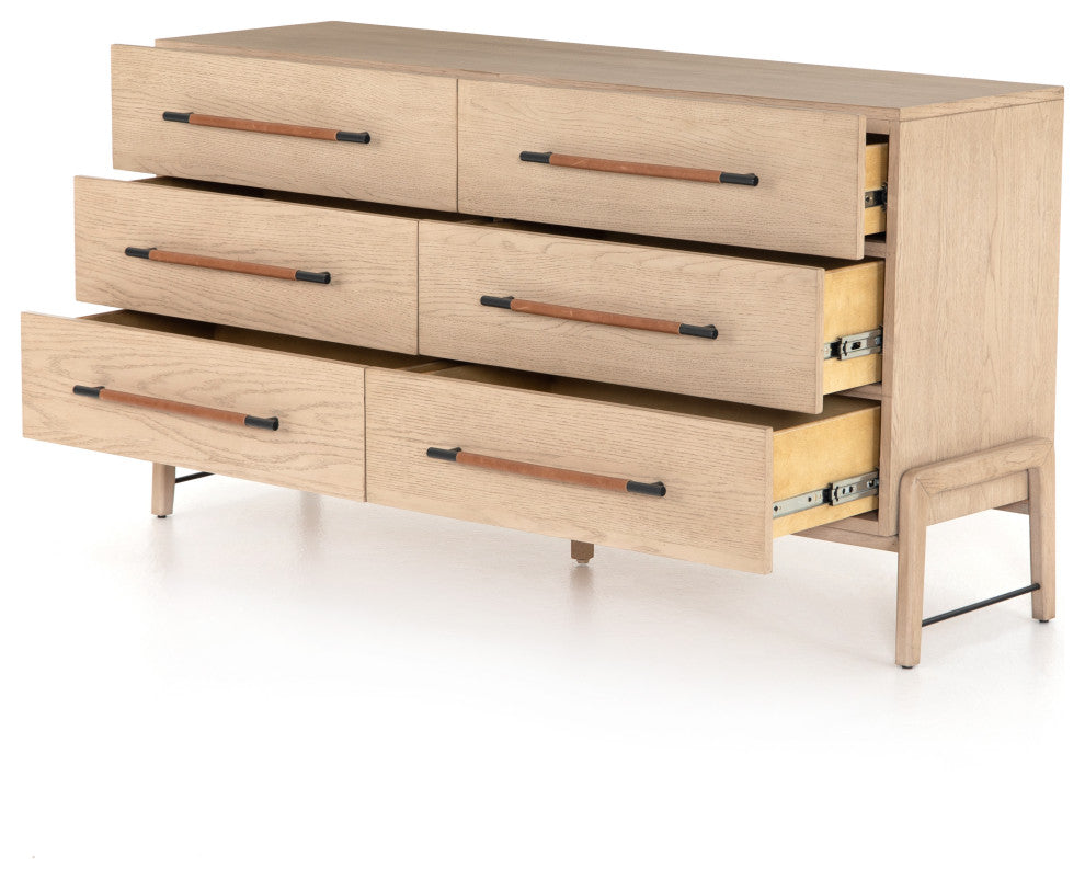 Rosedale 6 Drawer Dresser-Yucca Oak