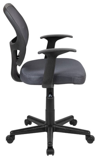 Mid-Back Mesh Swivel Ergonomic Task Office Chair With Arms, BIFMA Certified, Gra