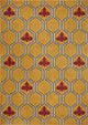 8??x 9??Yellow and Red Honey Bee Area Rug
