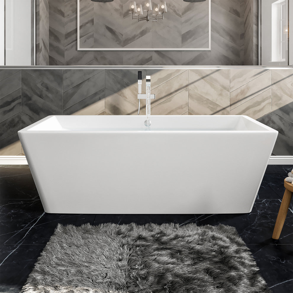 Eviva Rachel Free Standing 60" Acrylic Bathtub