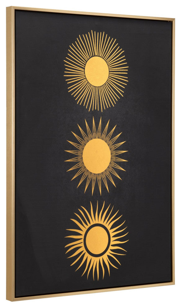 Wall Art, Canvas, Gold, Black, Living Lounge Cafe Room Hotel Lobby Hospitality