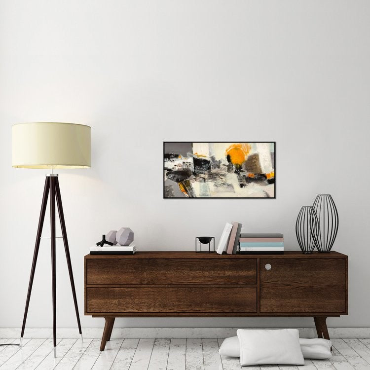 "Morning Light" Framed Canvas Giclee by Arthur Pima, 37x19"