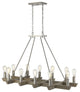 Finnick 12-Light Satin Nickel Chandelier