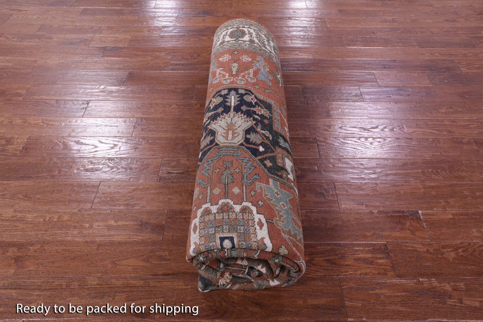 Hand Knotted Persian Fine Serapi Wool Rug 8' 0" X 10' 0" - Q16032