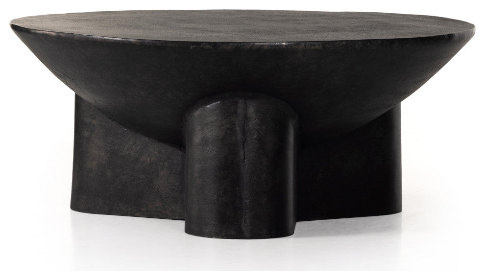 Sante 36" Coffee Table-Raw Black