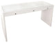 SlayStation Pro Glasstop Premium Vanity Table, Glossy White