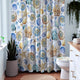 Nautical Seashells Shower Curtain, 72"x72", Ocean Blue