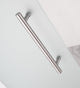 Coraline 68"-72"x76" Frameless Sliding Shower Door With Frosted Glass