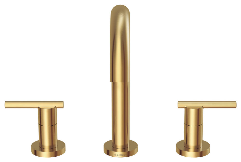 Parma Two Handle Widespread Lavatory Faucet Chrome, Brushed Bronze