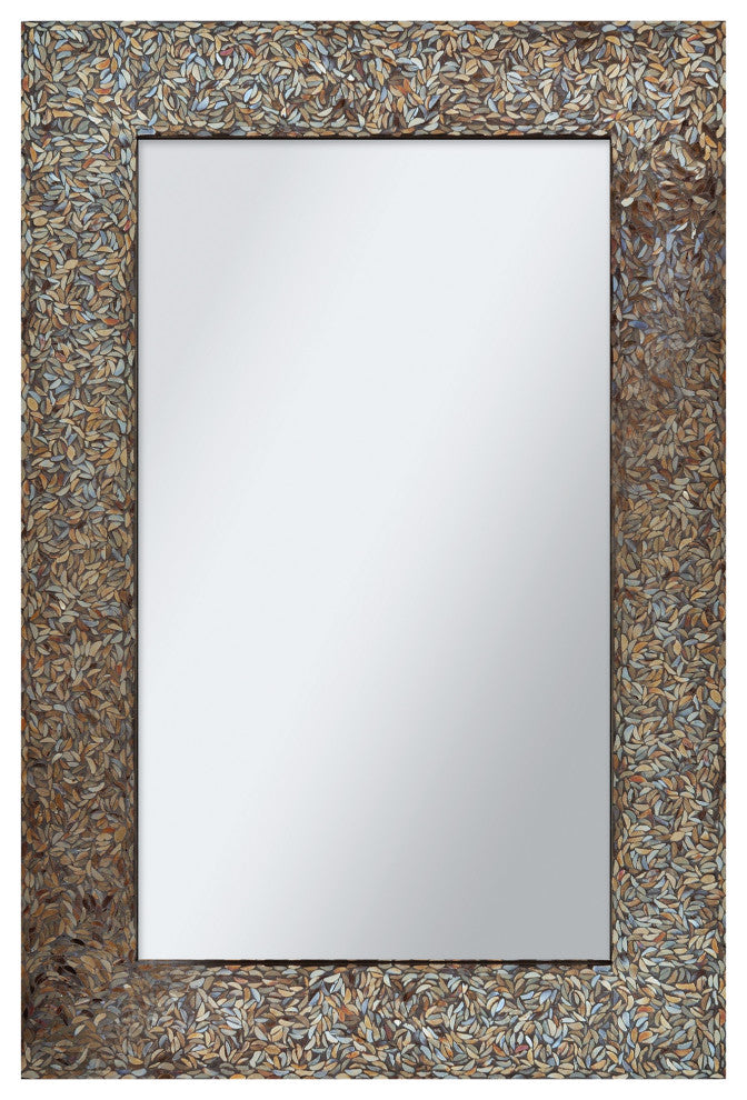 Amber Mosaic Rectangle Mirror 24 X 36