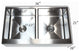 36" Apron Flat Front Stainless Steel Kitchen Double Bowl Sink Package