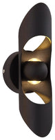 Creative LED Wall Lamp in the Futuristic Style, for Living Room, Bedroom, Black, Cool Light