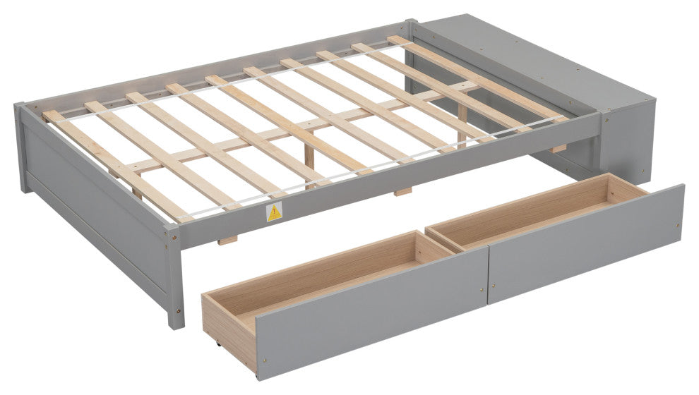 Gewnee Full Size Bed with Storage Case