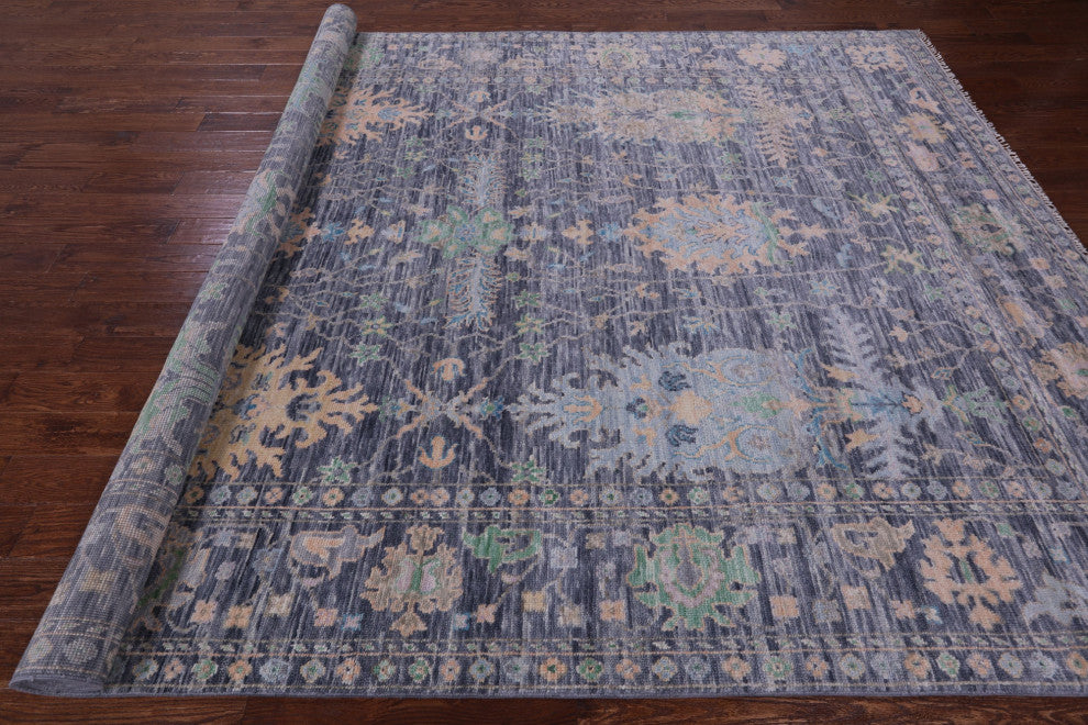 8' 11" X 12' 5" Turkish Oushak Handmade Wool Rug - Q15589-3613