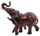 Truu Design Decorative Polyresin Double Elephant Figurine