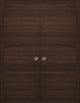 Sliding Double Pocket Closet Doors 56 x 80 | Planum 0010 Chocolate Ash