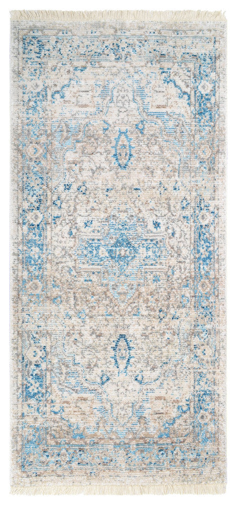 MACHINE MADE POLYESTER AREA RUGS  -Gray Blue Color, Oriental ,Living room rugs