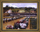 Willard Leroy Metcalf Monet's Formal Garden Framed Premium Canvas Print, 18"x24"
