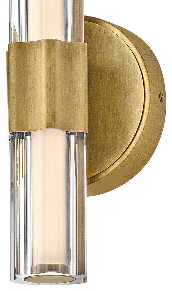 Hinkley Georgette Medium Led Sconce, Lacquered Brass