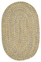Colonial Mills West Bay WB61 Celery Tweed Kids/Teen Area Rug, Oval 2'x6'