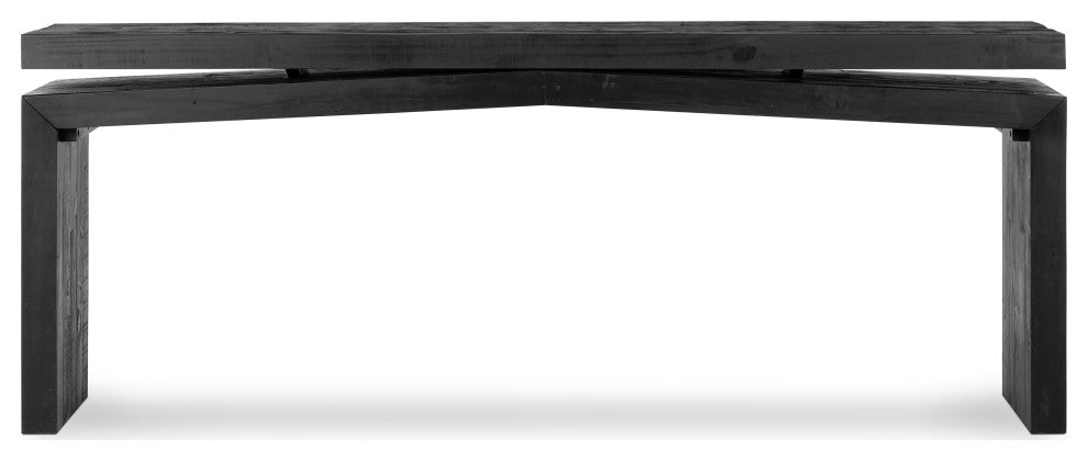 Matthes Console Table-Aged Black Pine