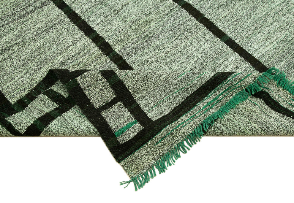 Rug N Carpet - Handwoven Turkish 10' 0'' x 14' 1'' Flatweave Wool Kilim Rug