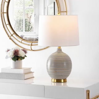 Safavieh Kremp Table Lamp With USB Port Grey