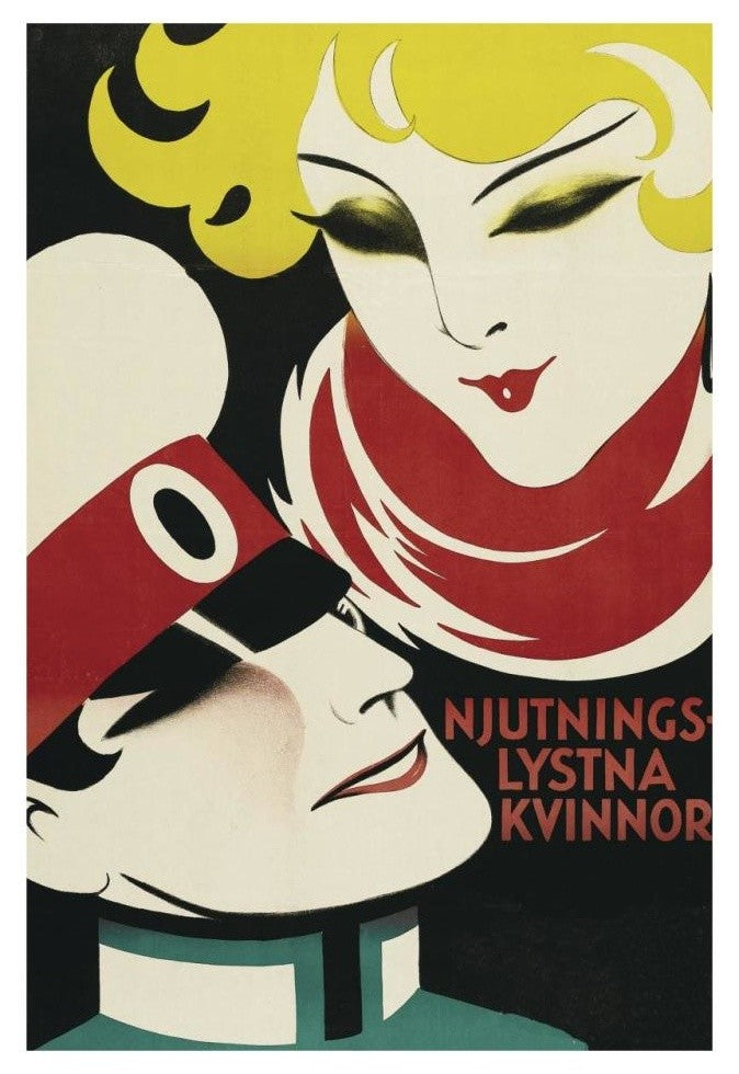 "Vintage Film Posters: Silver Njutnings Lysta Kvinnor" Paper Art, 22"x32"