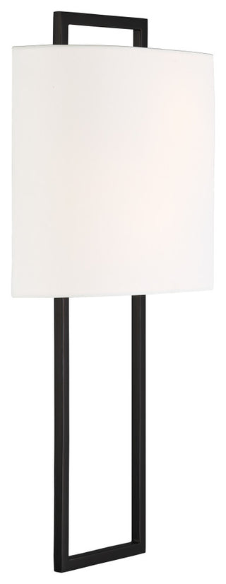 Fremont 2 Light Wall Mount, Black Forged