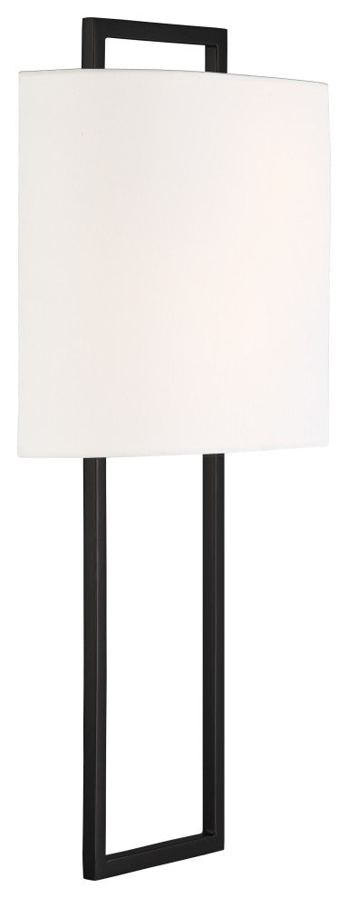 Fremont 2 Light Wall Mount, Black Forged