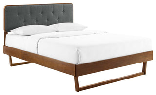 Modway Bridgette Full Wood Platform bed With Angular Frame