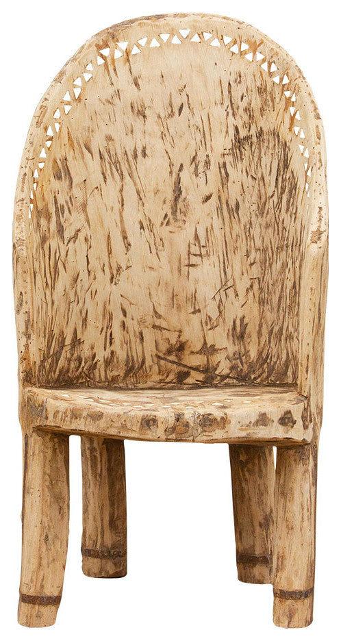 Tribal Bleached Wood Naga Chair