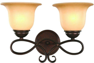 Bennington Antique Bronze 2 Light Bath/Wall Light Fixture