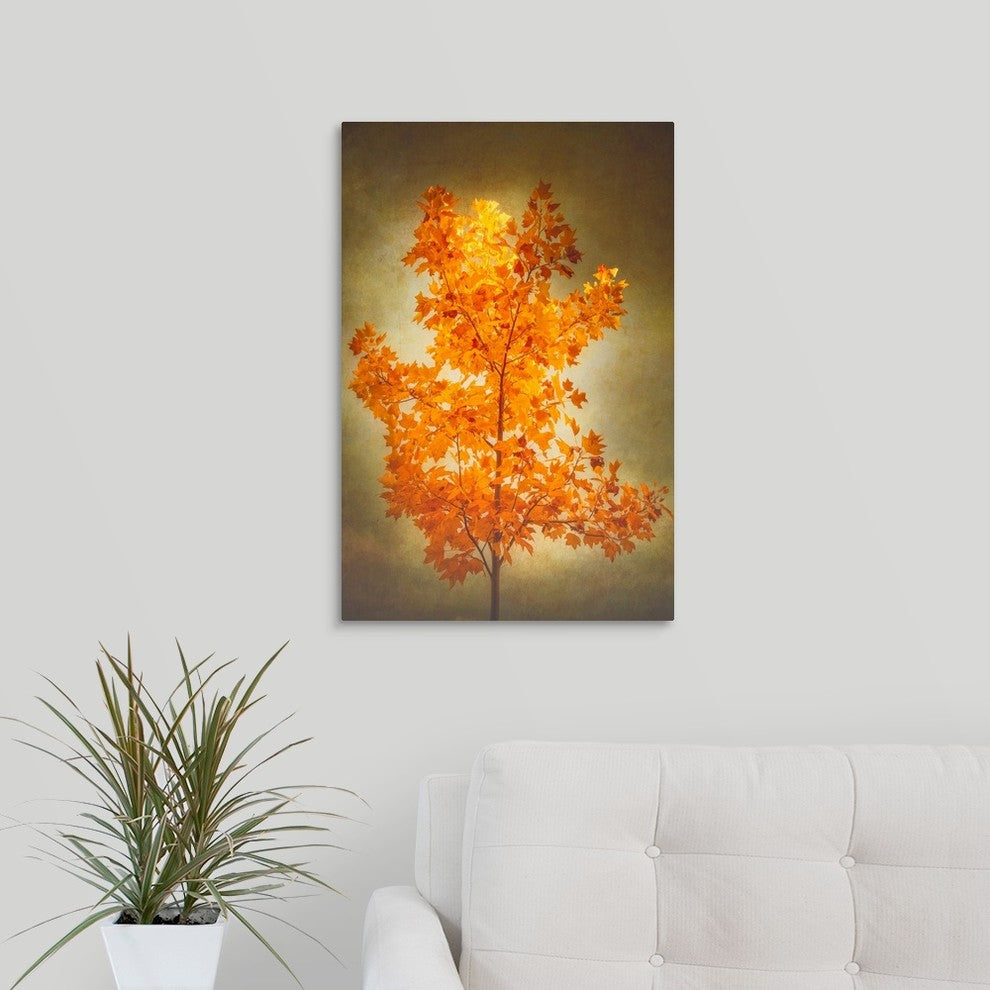 "Textured Autumn" Wrapped Canvas Art Print, 16"x24"x1.5"