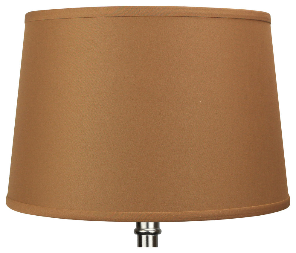 Fenchel Shades, 13"x15"x10" Spider Attachment Lamp Shade, Linen Earth