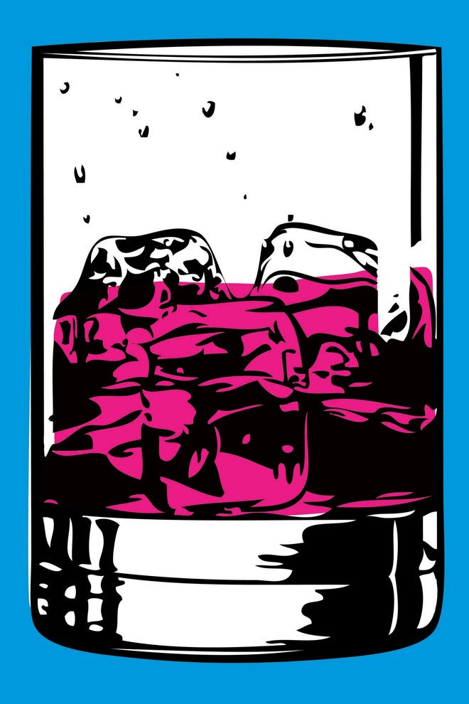 "Cocktail 3" Print on Canvas