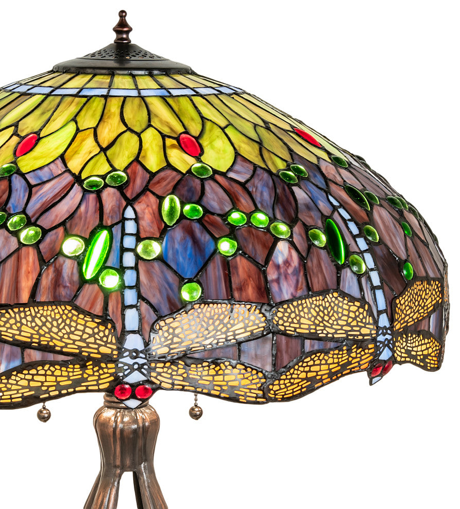 33 High Tiffany Hanginghead Dragonfly Table Lamp