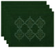 Ananda Geometric Print Placemat, Set of 4, Green