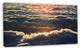Heavy Dark Clouds At Sunset, Floral Canvas Art Print, 32"x16"