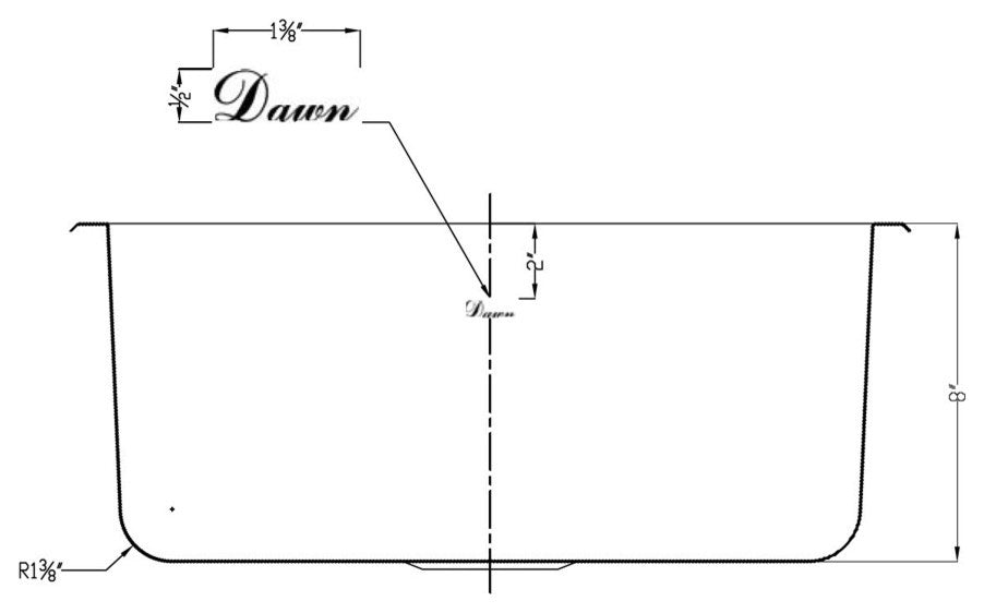 Dawn Top Mount Single Bowl Bar Sink