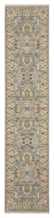 Leoness Oriental Indoor Area Rug, Grey, 2'6" X 12'