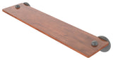 Soho 22" Solid Wood Shelf, Matte Gray
