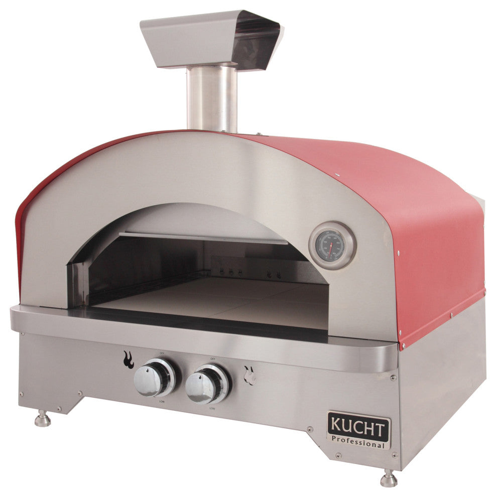 Outdoor Portable Propane Gas Pizza Oven, Red