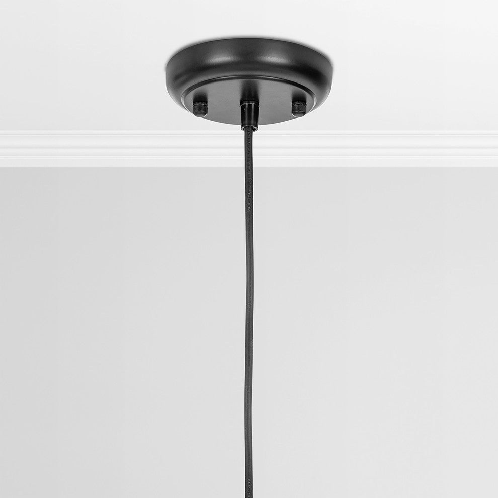 Polaris Pendant Light, Black, Medium 13"