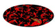Sea life round chenille area rugs from my art. Approximately 60", Crawfish Party