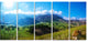 Mountain Landscape Panorama, Landscape Canvas Art Print, 60"x28", 5 Panels