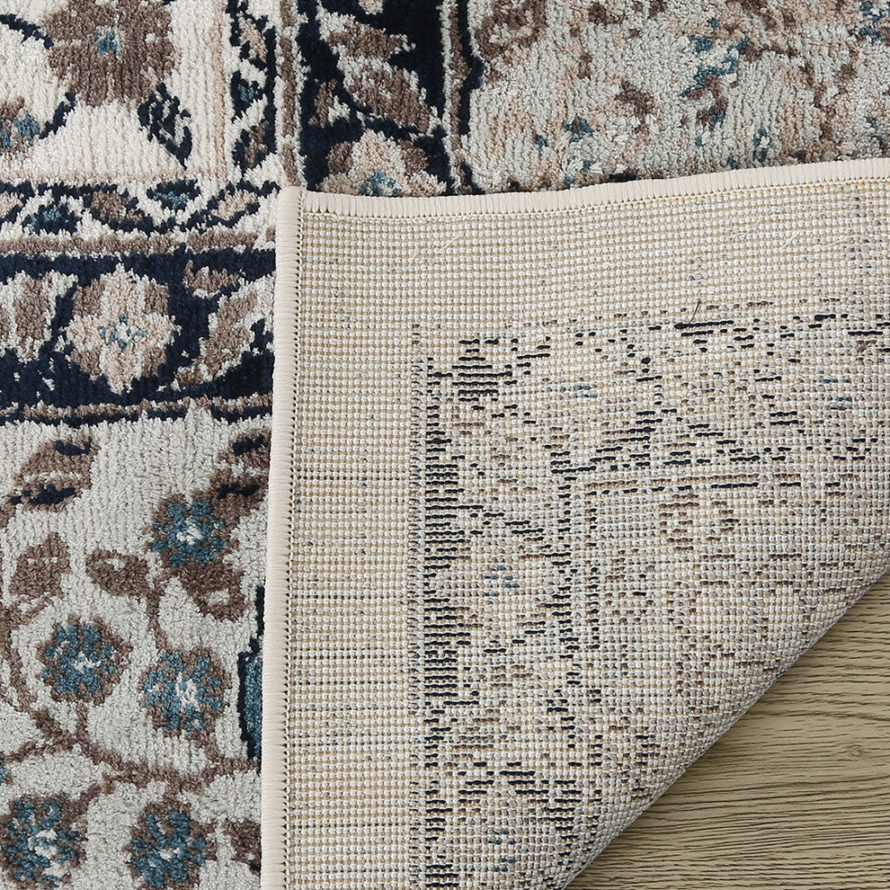 LNC Distressed Mat Indoor Abstract Chic Area Rug, 8' X 10'