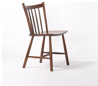 Elite Living Vincent, Set of 2, Solid Wood Dining Chairs, Walnut Brown
