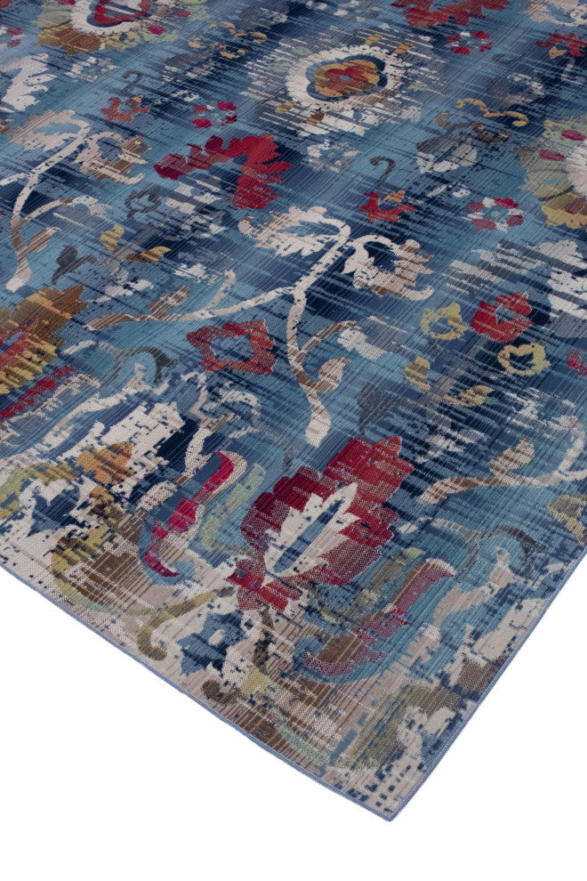 Noori Rug Low-Pile Rolland Blue/Grey Rug